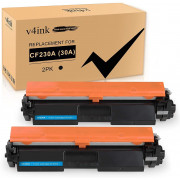 v4ink HP 30A CF230A Compatible Black Toner Cartridges - 2 Pack