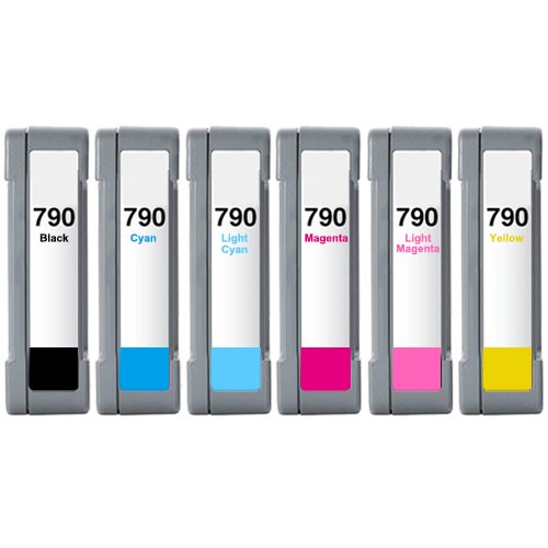HP 790 Remanufactured Ink Cartridge 6-Piece Combo Pack