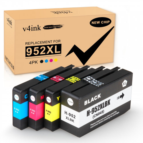 HP 952XL Compatible Ink Cartridge 4Piece Combo Pack