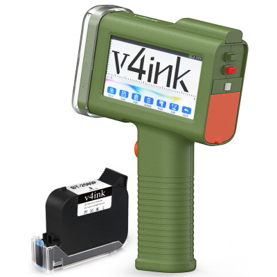 v4ink BENTSAI Green BT-HH6105B2 Portable Handheld Mobile Inkjet Printer