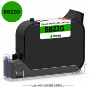 v4ink BENTSAI Original Solvent Fast Dry Ink Cartridge BB22G for 6205B 6205BL Handheld Printer, Green, 1 Pack