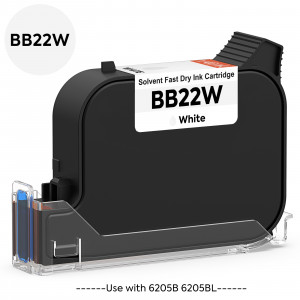 v4ink BENTSAI Original Solvent Fast Dry Ink Cartridge BB22W for 6205B 6205BL Handheld Printer, White, 1 Pack v4ink BENTSAI Original Solvent Fast Dry Ink Cartridge BB22W for 6205B 6205BL Handheld Printer, White, 1 Pack
