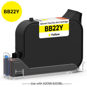 v4ink BENTSAI Original Solvent Fast Dry Ink Cartridge BB22Y for 6205B 6205BL Handheld Printer, Yellow, 1 Pack