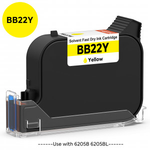 v4ink BENTSAI Original Solvent Fast Dry Ink Cartridge BB22Y for 6205B 6205BL Handheld Printer, Yellow, 1 Pack v4ink BENTSAI Original Solvent Fast Dry Ink Cartridge BB22Y for 6205B 6205BL Handheld Printer, Yellow, 1 Pack