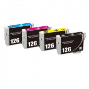 v4ink Epson T126 Remanufactured High-Yield Ink Cartridge 4-Piece Combo Pack