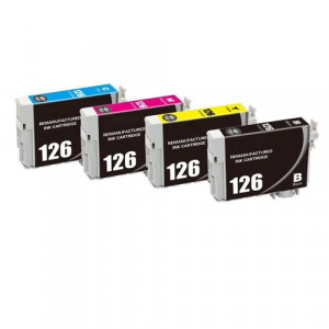 v4ink Epson T126 Remanufactured High-Yield Ink Cartridge 4-Piece Combo Pack v4ink Epson T126 Remanufactured High-Yield Ink Cartridge 4-Piece Combo Pack