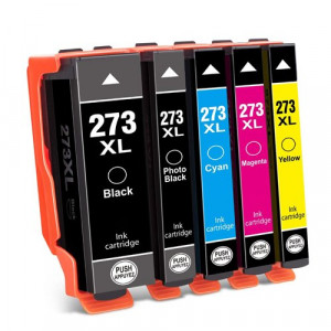 v4ink Epson T273XL Remanufactured High-Yield Ink Cartridge 5-Piece Combo Pack