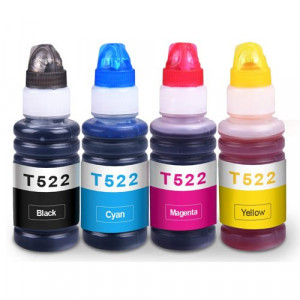 Epson T522 Compatible Ink Bottle 4-Piece Combo Pack