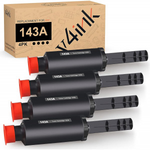 v4ink HP 143A (W1143A/W1143AD) Compatible Black Toner Cartridges, 4 packs (With CHIP) v4ink HP 143A (W1143A/W1143AD) Compatible Black Toner Cartridges, 4 packs (With CHIP)