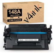 v4ink HP 148A W1480A Compatible Black Toner Cartridge 1 Pack (NO CHIP) 
