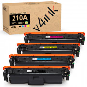 v4ink HP 210A Compatible Toner Cartridges 4 Color Set (With Chip)