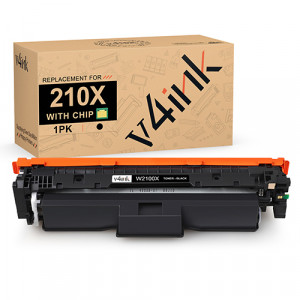 v4ink HP 210X W2100X Compatible High Yield Black Toner Cartridge 1 Pack  (with Chip)  v4ink HP 210X W2100X Compatible High Yield Black Toner Cartridge 1 Pack  (with Chip)