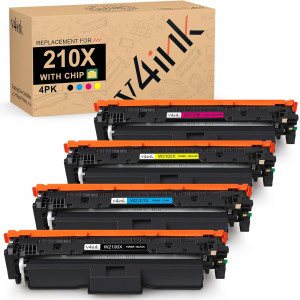 v4ink HP 210X Compatible Toner Cartridges 4 Pack (With Chip) v4ink HP 210X Compatible Toner Cartridges 4 Pack (With Chip)