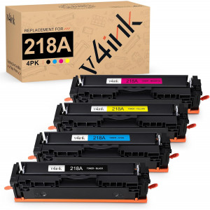  v4ink HP 218A W2180A Compatible Toner Cartridges 4 Pack