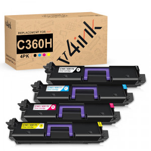 v4ink Ricoh C360H 408176 408177 408178 408179 Compatible Toner Cartridges 4 Pack