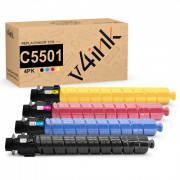 v4ink Ricoh 841452 841453 841454 841455 Compatible Toner Cartridges 4 Color Set
