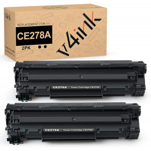 v4ink Compatible HP 78A CE278A Black Toner Cartridge - 2 Packs v4ink Compatible HP 78A CE278A Black Toner Cartridge - 2 Packs