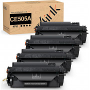 v4ink HP 05A CE505A Compatible Black Toner Cartridges - 4 Pack