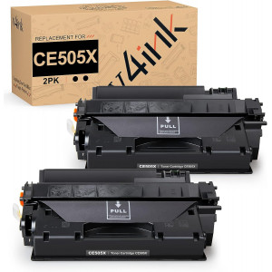 v4ink HP 05X CE505X Compatible High Yield Black Toner Cartridges - 2 Pack v4ink HP 05X CE505X Compatible High Yield Black Toner Cartridges - 2 Pack
