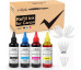 v4ink Refill Ink Cartridges Kit for Canon Inkjet Printer 4 Bottles 