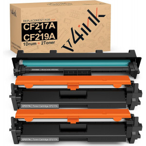 v4ink HP CF219A & CF217A Compatible High Yield 3-Piece Combo Set - 1 Drum + 2 Toners v4ink HP CF219A & CF217A Compatible High Yield 3-Piece Combo Set - 1 Drum + 2 Toners