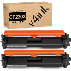 v4ink HP 30X CF230X Compatible High Yield Black Toner Cartridges - 2 Pack v4ink HP 30X CF230X Compatible High Yield Black Toner Cartridges - 2 Pack