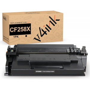 v4ink HP 58X CF258X Compatible High Yield Black Toner Cartridge - 1 Pack (With Chip) v4ink HP 58X CF258X Compatible High Yield Black Toner Cartridge - 1 Pack (With Chip)