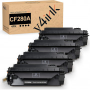v4ink HP 80A CF280A Compatible Toner Cartridge - 4 Packs