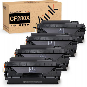v4ink HP 80X CF280X Compatible High Yield Black Toner Cartridge - 4 Packs v4ink HP 80X CF280X Compatible High Yield Black Toner Cartridge - 4 Packs