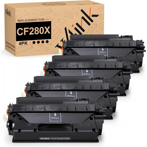 hp 80x cf280x toner 4 packs