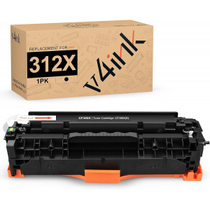 v4ink HP 312X (CF380X) Remanufactured High Yield Black Toner Cartridge - 1 Pack v4ink HP 312X (CF380X) Remanufactured High Yield Black Toner Cartridge - 1 Pack