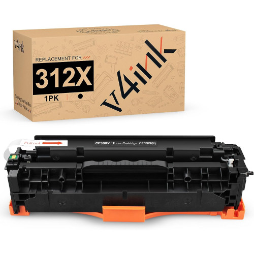 Remanufactured Black High-Yield Toner, Replacement for 312X (CF380X), 4,400 Page-Yield