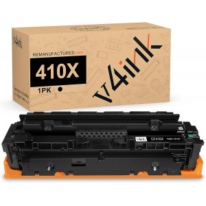 v4ink HP 410X CF410X Remanufactured High Yield Black Toner Cartridge - 1 Pack v4ink HP 410X CF410X Remanufactured High Yield Black Toner Cartridge - 1 Pack
