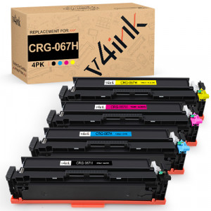 v4ink Canon 067H CRG-067H High Yield Compatible Toner Cartridges 4 Color Set (With Chip) v4ink Canon 067H CRG-067H High Yield Compatible Toner Cartridges 4 Color Set (With Chip)