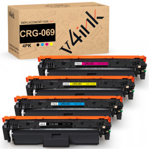 v4ink Canon CRG-069 069 Standard Yield Compatible Toner Cartridges 4 Color Set