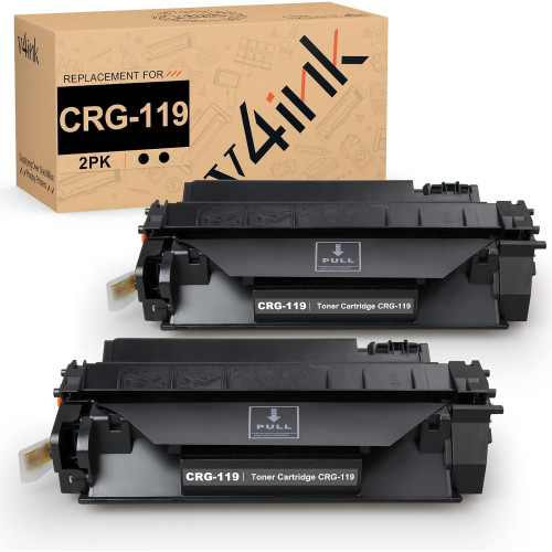 2 Packs Compatible Canon 119 CRG-119 Toner Cartridges
