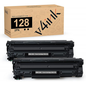 v4ink Compatible Canon 128 (3500B001AA) Black Toner Cartridge - 2 Packs v4ink Compatible Canon 128 (3500B001AA) Black Toner Cartridge - 2 Packs