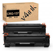 v4ink Compatible Canon 137 CRG-137A Black Toner Cartridge - 2 Pack