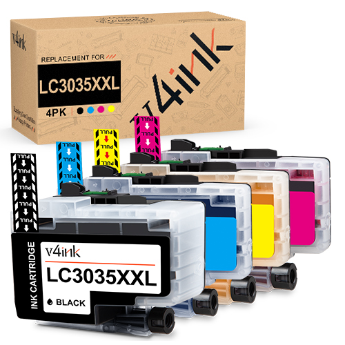 Brother LC3035XXL 3035XXL Compatible High Yield Ink Cartridges 4-Pack Color Set 