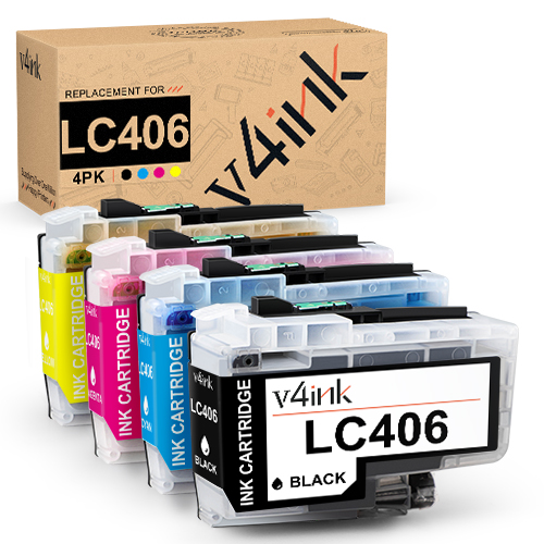 Brother LC406 Compatible Ink Cartridges 4 Color Set