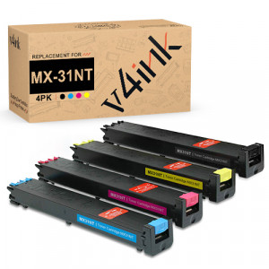 v4ink Sharp MX31NT MX-31NT Compatible Toner Cartridges 4 Color Set