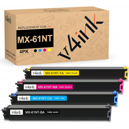 Sharp MX-61NT High Yield Compatible Toner Cartridges 4 Color Set