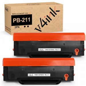 v4ink Pantum PB-211 PB-211EV Compatible Black Toner Cartridges 2 Pack