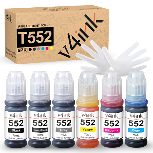 Epson 552 T552 Compatible High Capacity Refill Ink 6 Packs