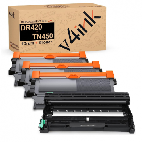 dr420 drum 1 pack and tn450 toner 3 packs