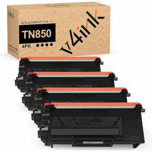 v4ink Brother TN850 Compatible High Yield Black Toner Cartridge - 4 Packs v4ink Brother TN850 Compatible High Yield Black Toner Cartridge - 4 Packs