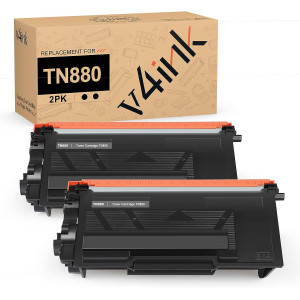 v4ink Brother TN880 Compatible High Yield Black Toner Cartridge - 2 Packs v4ink Brother TN880 Compatible High Yield Black Toner Cartridge - 2 Packs