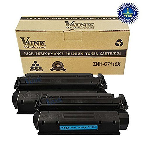 2 Pack HP 15X C7115X Compatible Black Toner Cartridge