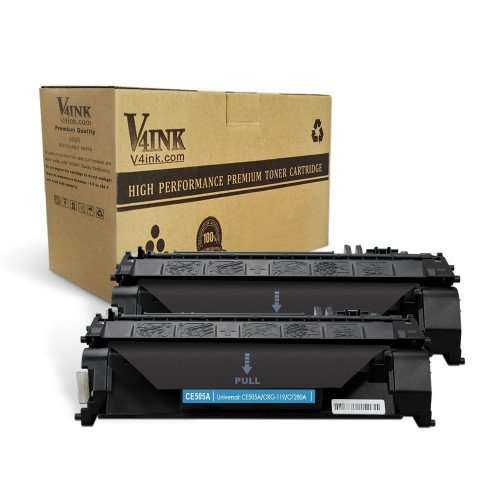 2PK Black CE505A 05A Toner Cartridges For HP LaserJet P2035n P2055dn Printer Ink