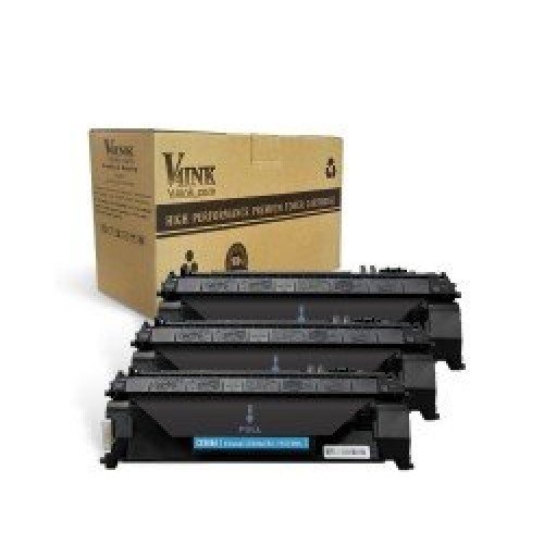 HP CE505A 05A Compatible Toner Cartridge - 3 Pack